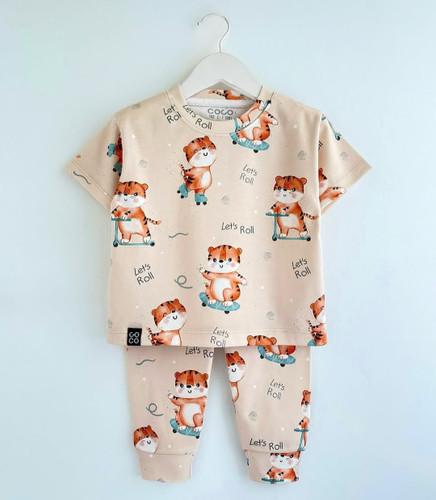 ست بلوز شلوار راحتی مناسب ۱ تا ۸ یا ۹ سال