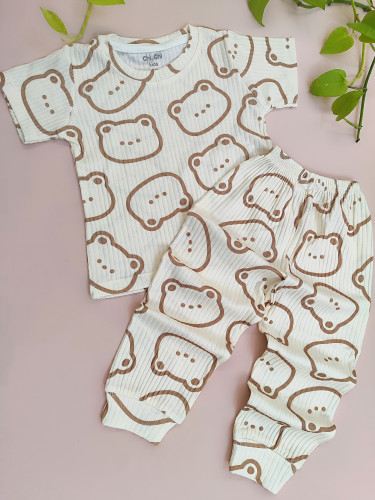 ست راحتی ریلی تیشرت شلوار مناسب ۱۰ ماه تا ۸ سال