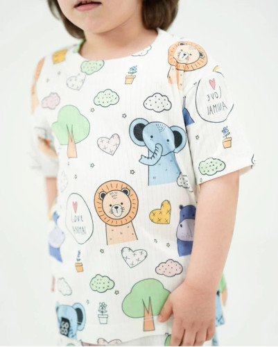 لباس بچگانه ست راحتی حیوانات مناسب 8 ماه تا 9 سال